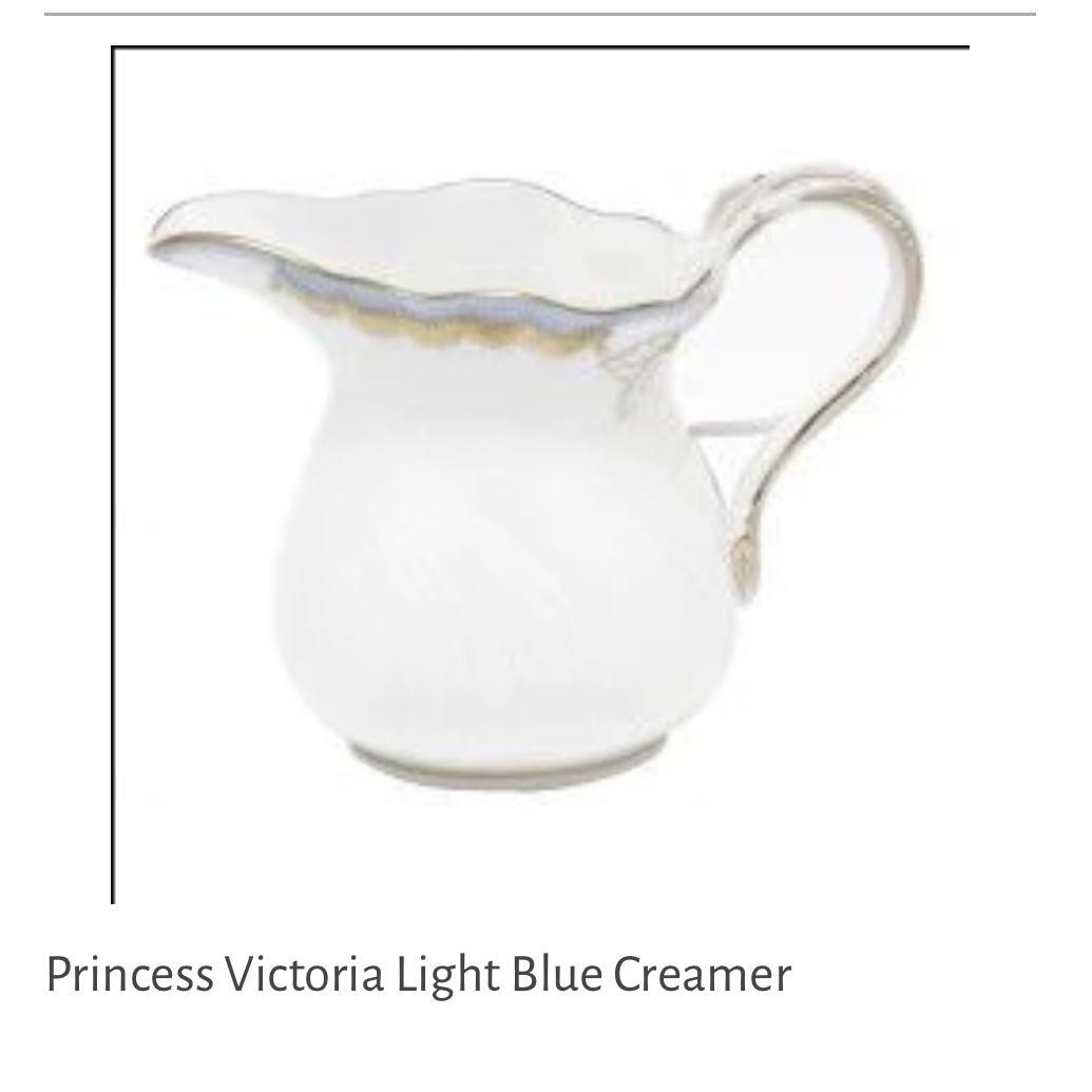 Princess Victoria Light Blue Creamer