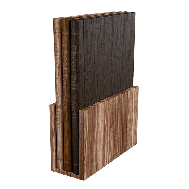 Stella Gene - The Cutting Board Kitchen Trilogy, Decorative 100% Acacia Cutting Board Set, Book-Inspired Wooden Cutting Boards with Stand, 3-Piece Cutting Board Library Style Set, Meat & Cheese Board