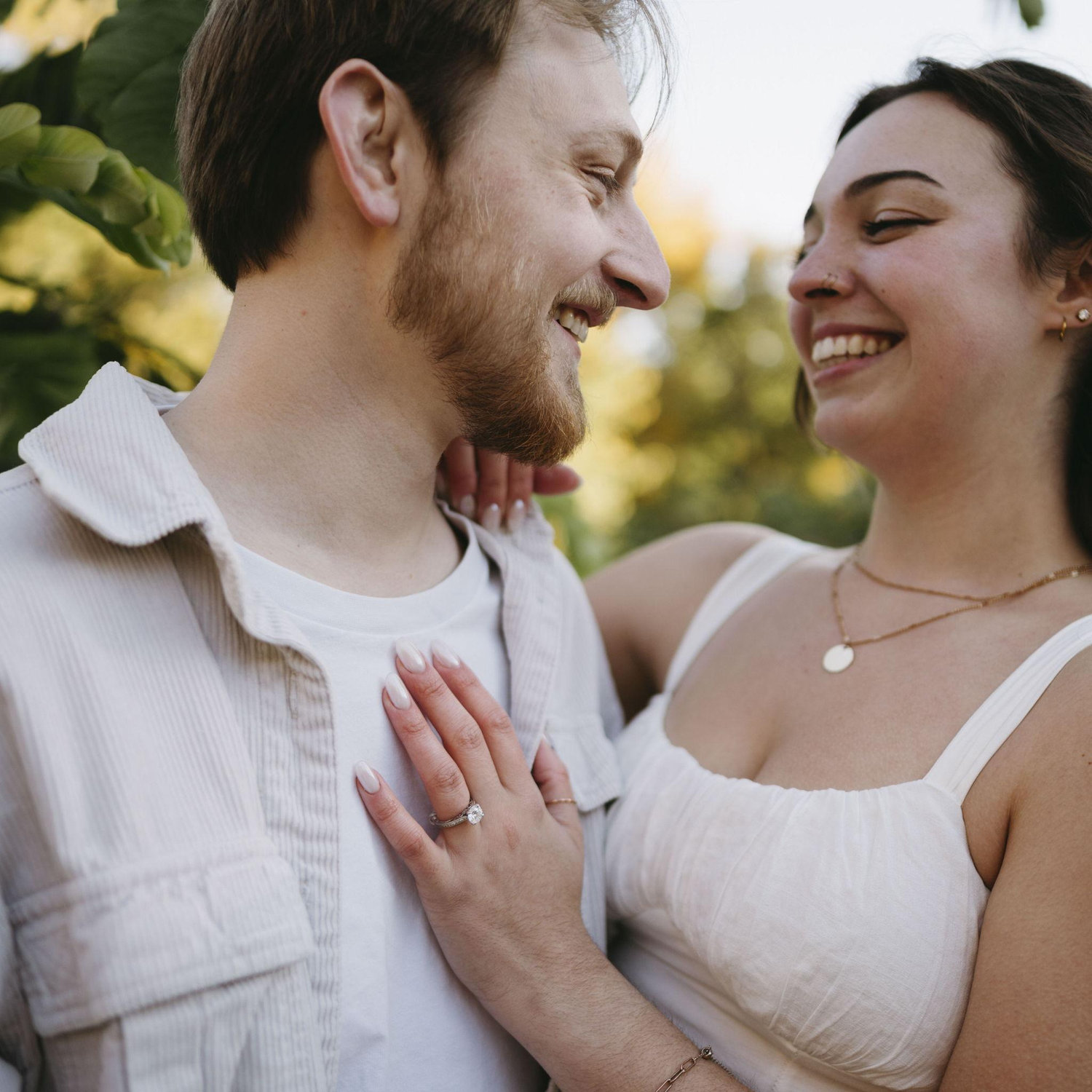 Engagement photos at the Philbrook November 2025