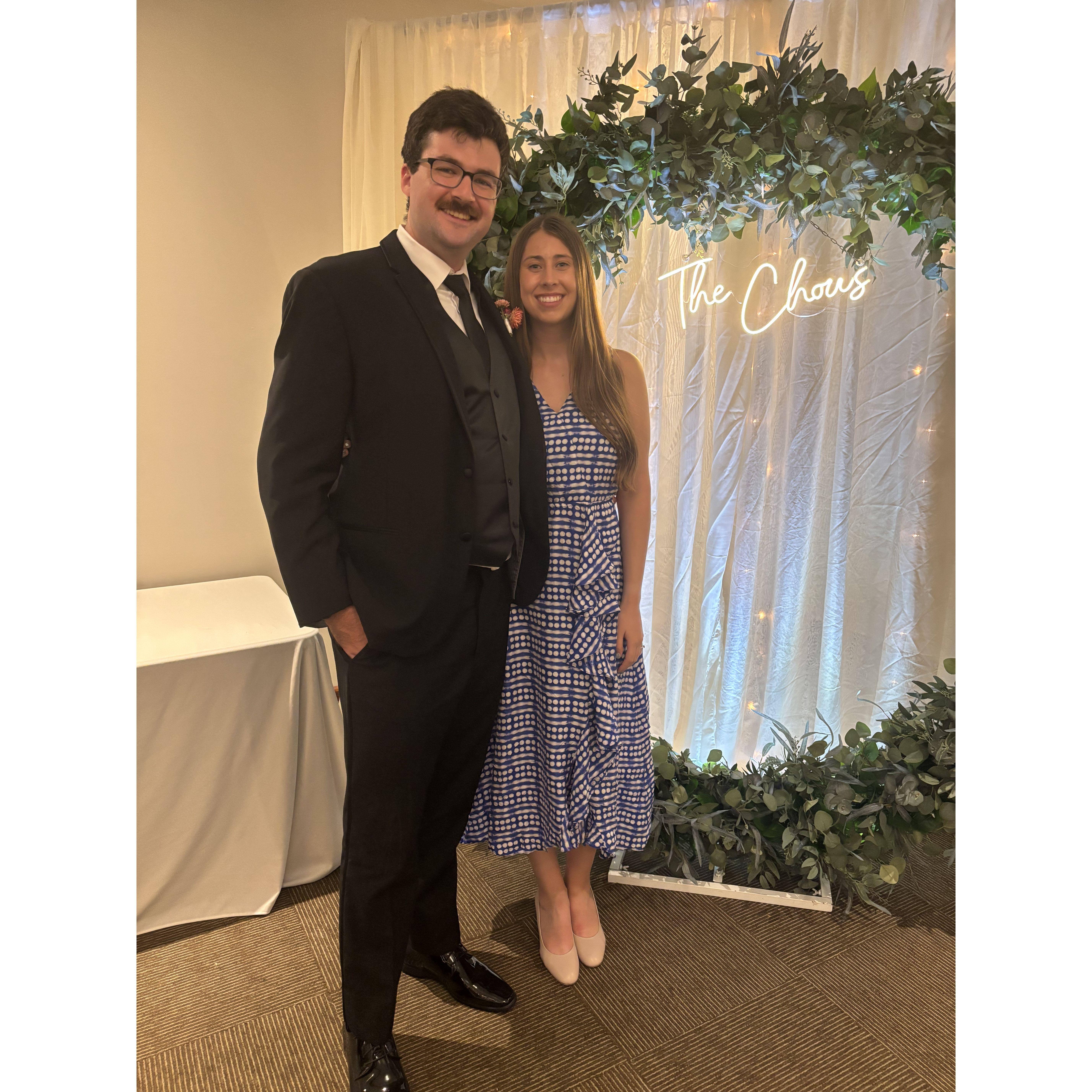 At Steven (groomsman) and Heather Chow's wedding in Newfoundland!
