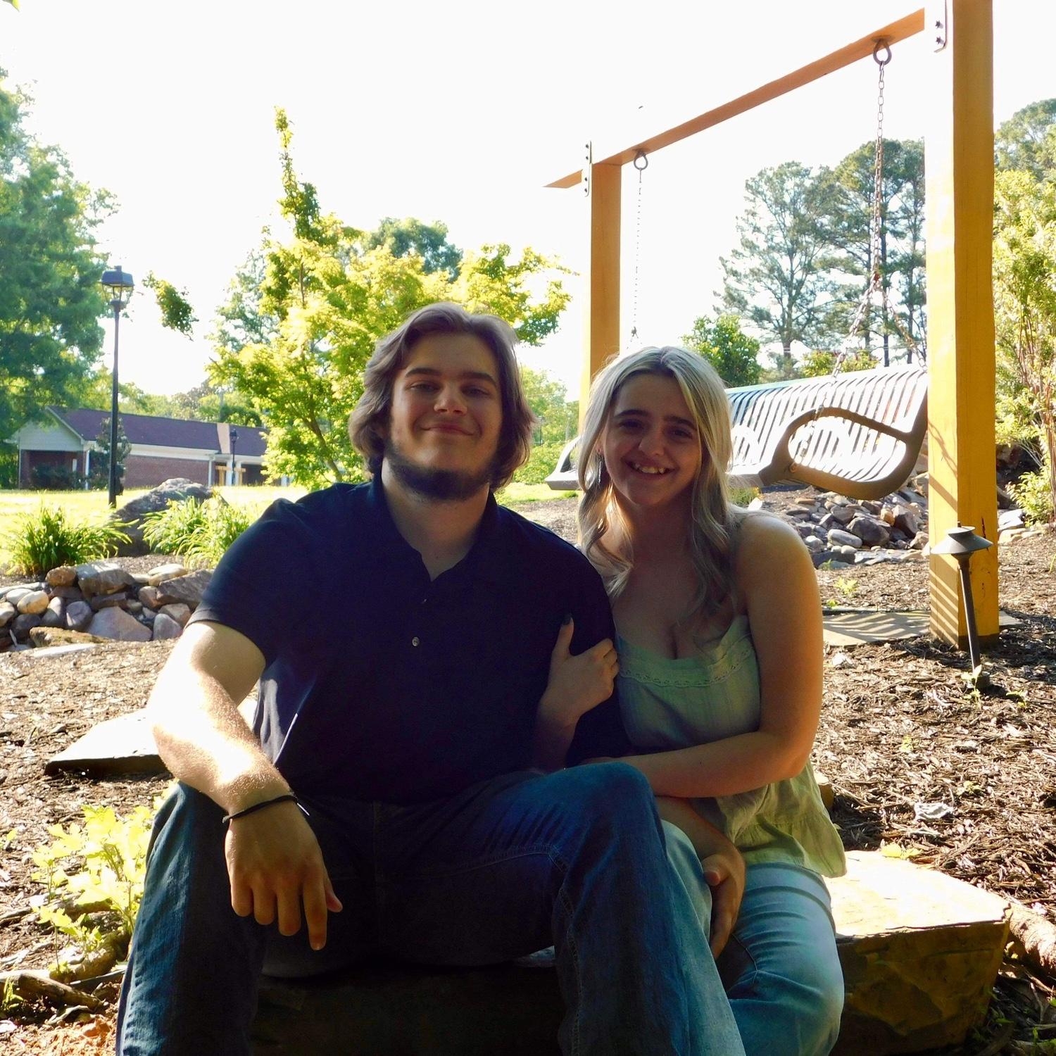 Nicole and Curtis's favorite picture from his senior pics
