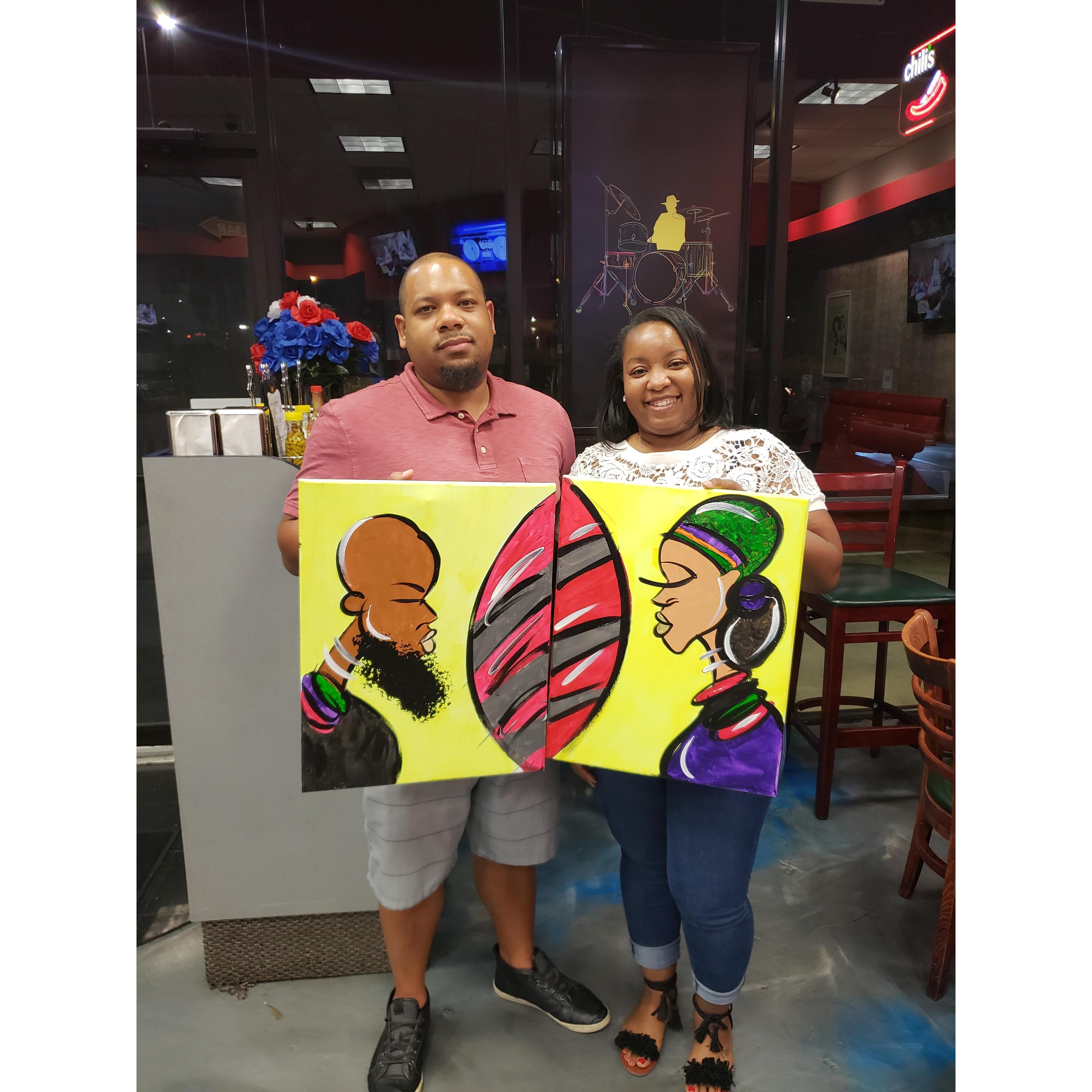 Couples Outing painting class