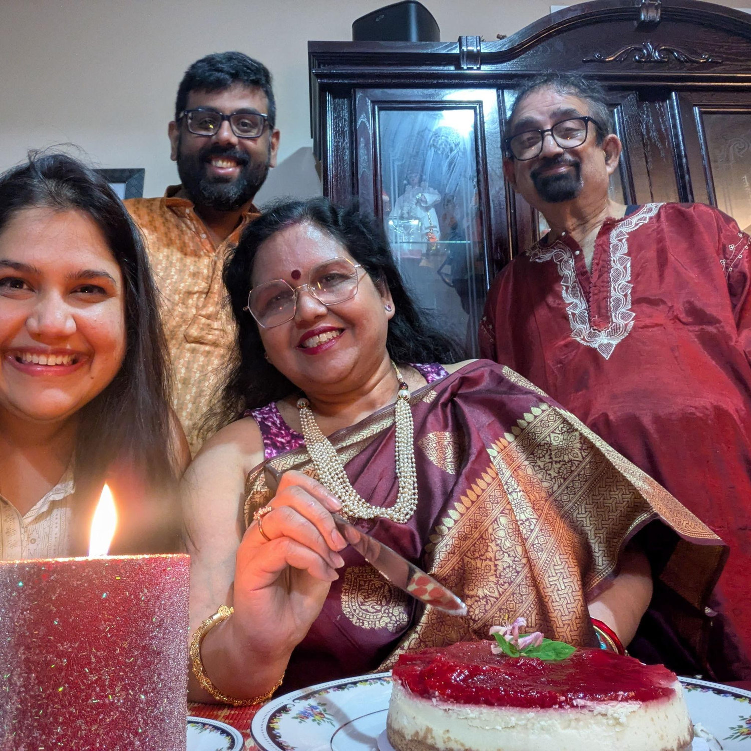 Celebrating Ankita's mom's birthday