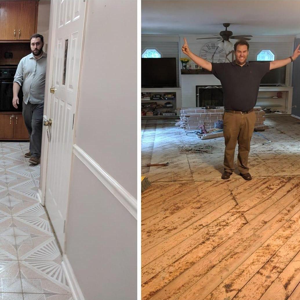 We love renos! Last flooring reno of the inside, 2019.