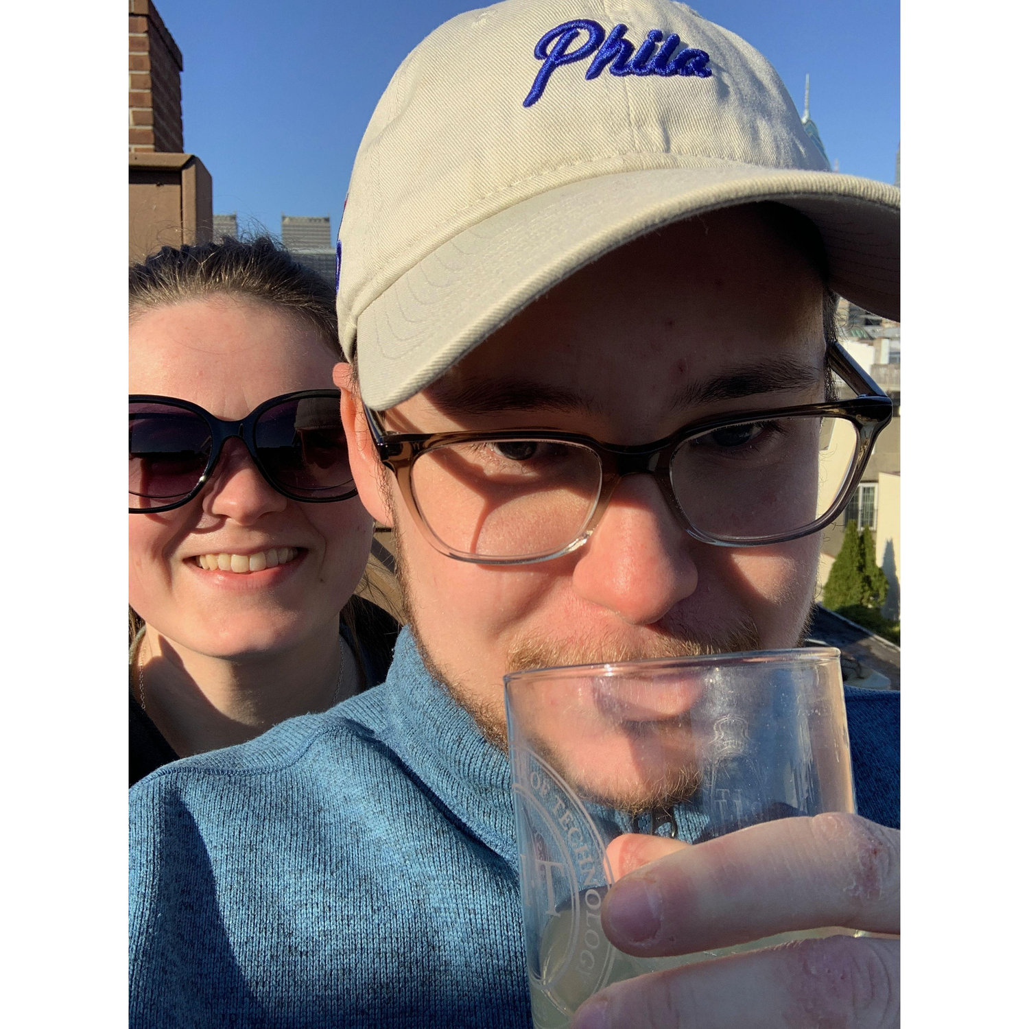 The first picture we ever took together, March 2020