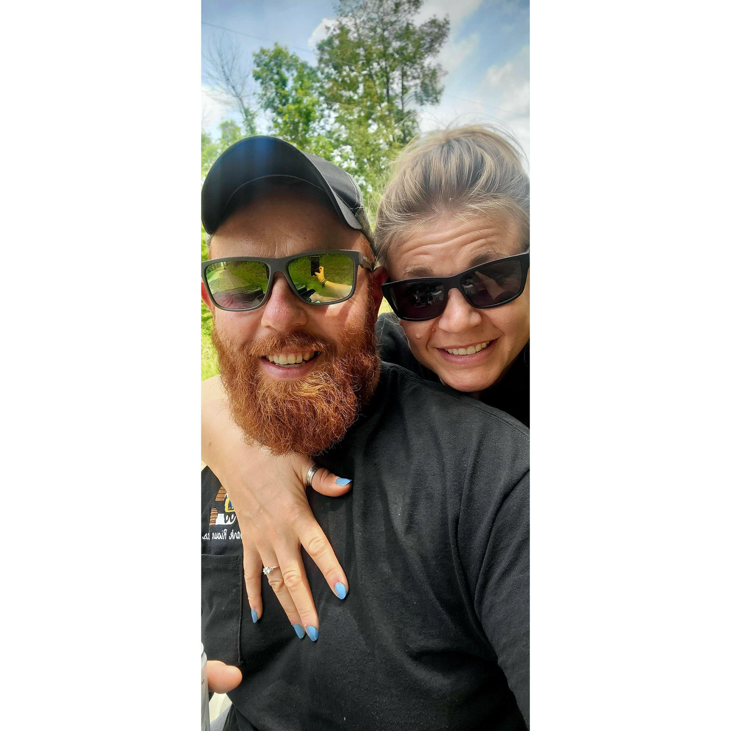 First 4-wheeler ride after we got engaged