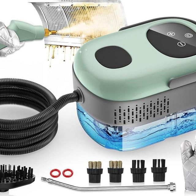 Steam Cleaner, 2500W High Pressure Multipurpose Steamer for Cleaning, 10S Fast Heat-Up 6 Gears Adjustment, Chemical-Free Handheld Steam Cleaner with 37.2OZ Large Tank for Home Kitchen Car Tile Carpet