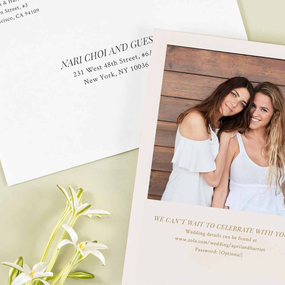 Pomeroy Portrait | Linen | Zola Wedding Invitations