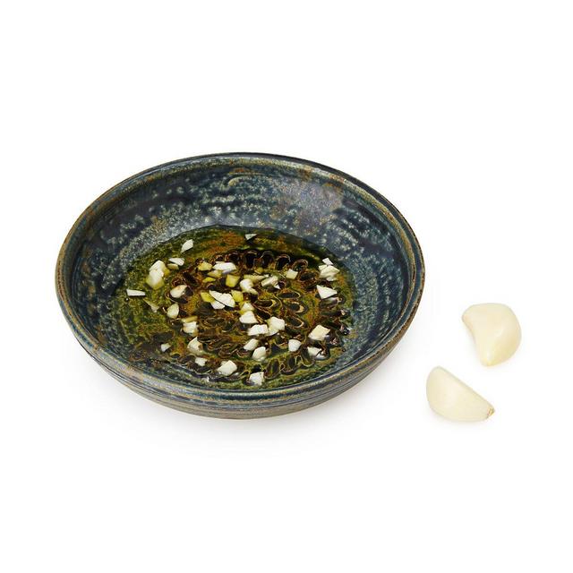 Fossil Garlic Grater and Dipping Dish