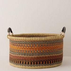 Large Woven Short Basket