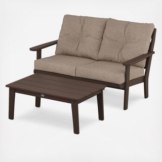 Lakeside 2-Piece Lounge Loveseat Set