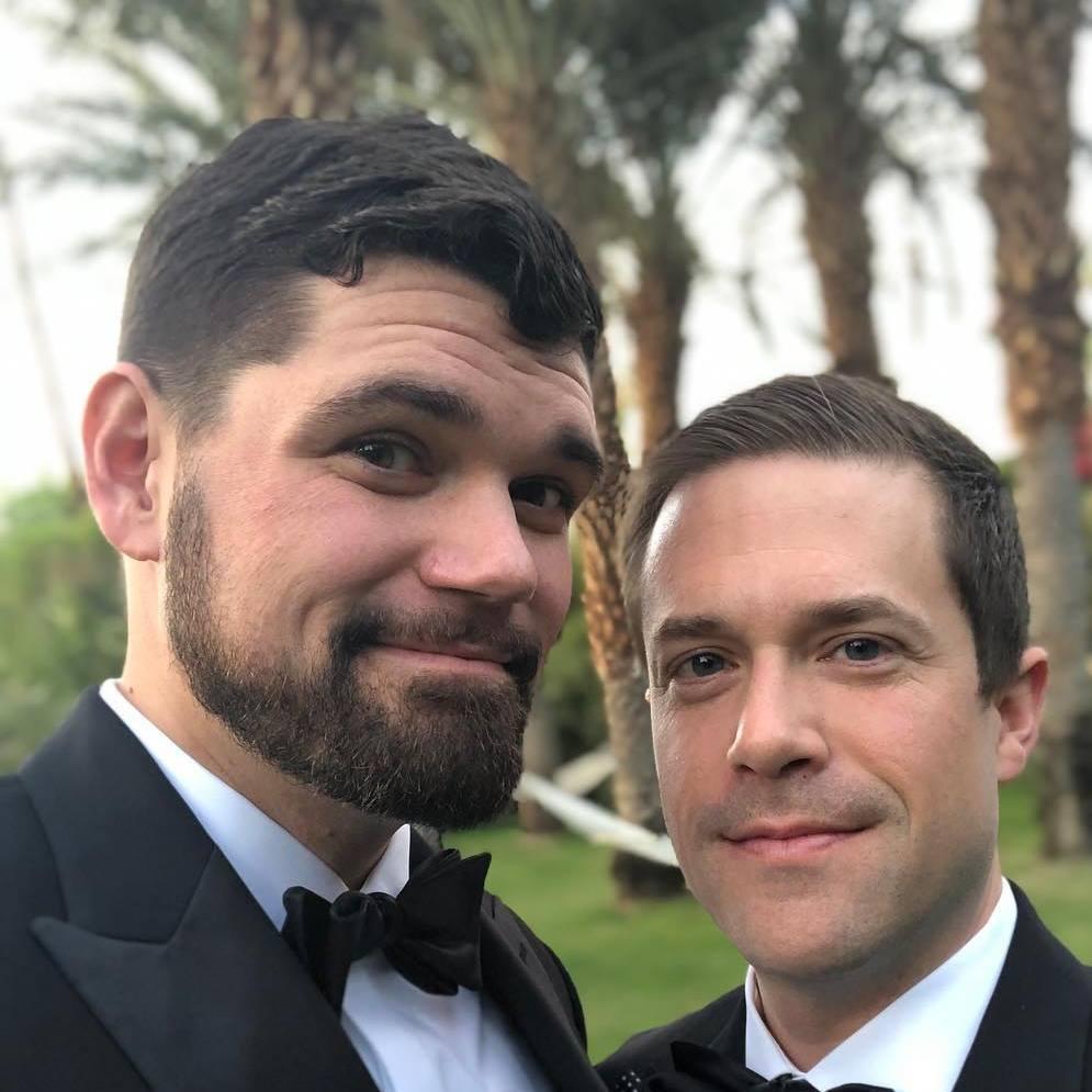 Fun Fact: Joe and James have been to 22 weddings together... and counting