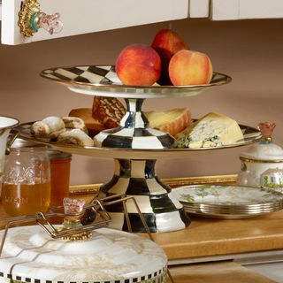 Courtly Check Pedestal Platter