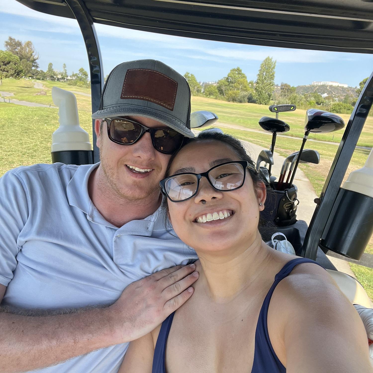 We love to golf now.

#birthdayteatime