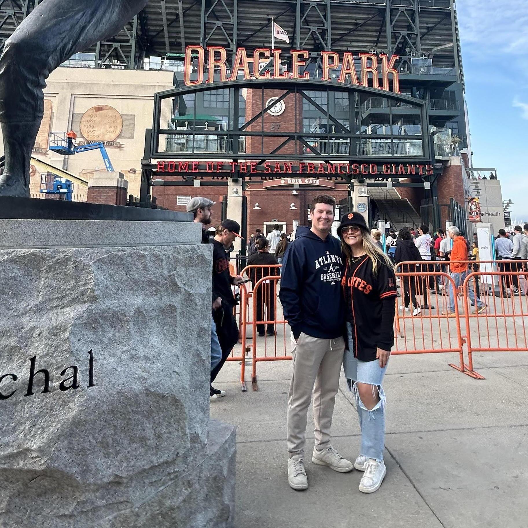 Greg's first Giants game in the city!!