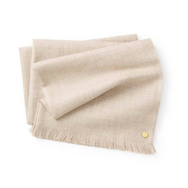 Oatmeal Baby Alpaca Throw Blanket