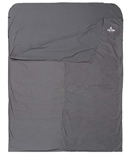 TETON Sports Sleeping Bag Liner; A Clean Sheet Set Anywhere You Go; Perfect for Travel, Camping, and Anytime You’re Away from Home Overnight; Machine Washable; Travel Sheet Set for Your Sleeping Bag