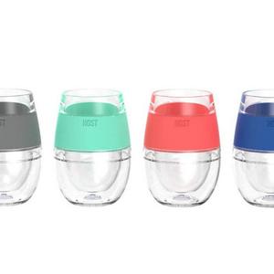 Host Wine Freeze Cooling Cups, Multicolor (Set of 4)