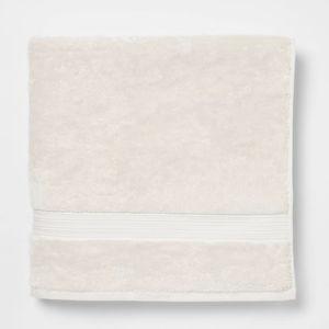 Total Fresh Antimicrobial Oversized Bath Towel Tan - Threshold™: 100% Cotton, Low Lint, Machine Washable