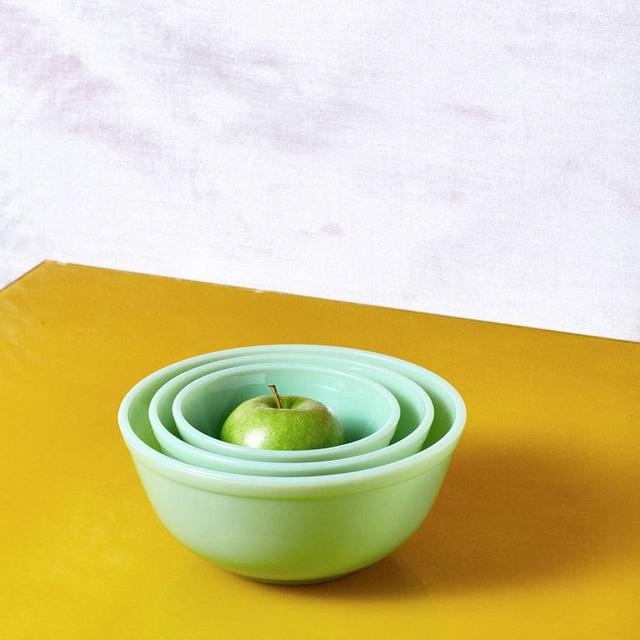 Jadeite Milk Glass Mixing Bowl Set (of 3)