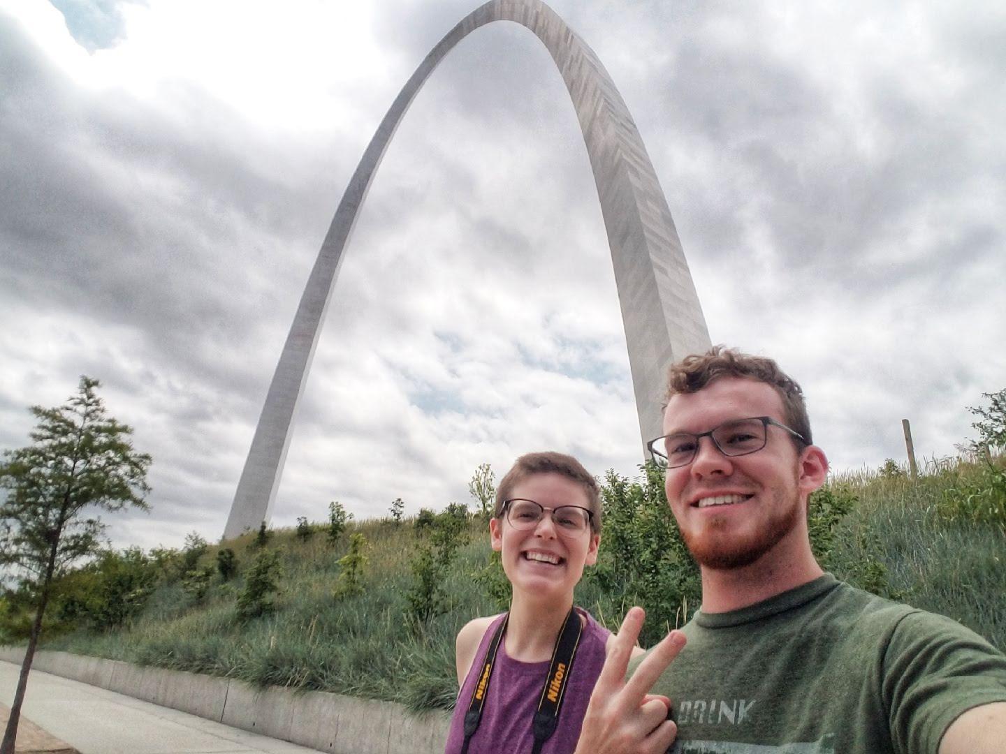 Taylor and best man Austin on a cross country trip during the summer of 2018. This trip was the longest we had gone without seeing each other since we started dating!