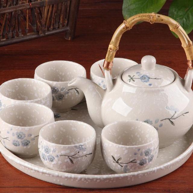 Handmade Oriental Japanese Vintage Ceramic Tea Set | Teapot Tea Cups | House Warming Gifts | Kungfu Tea | Tea Art
