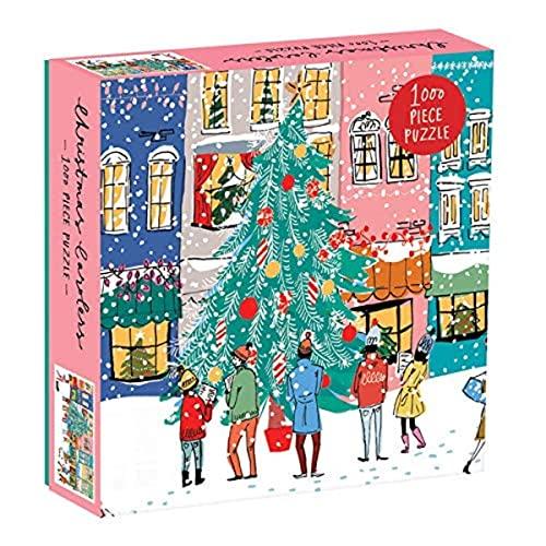 Galison Christmas Carolers 1000 Piece Jigsaw Puzzle, Christmas Puzzle with Festive Holiday Scene