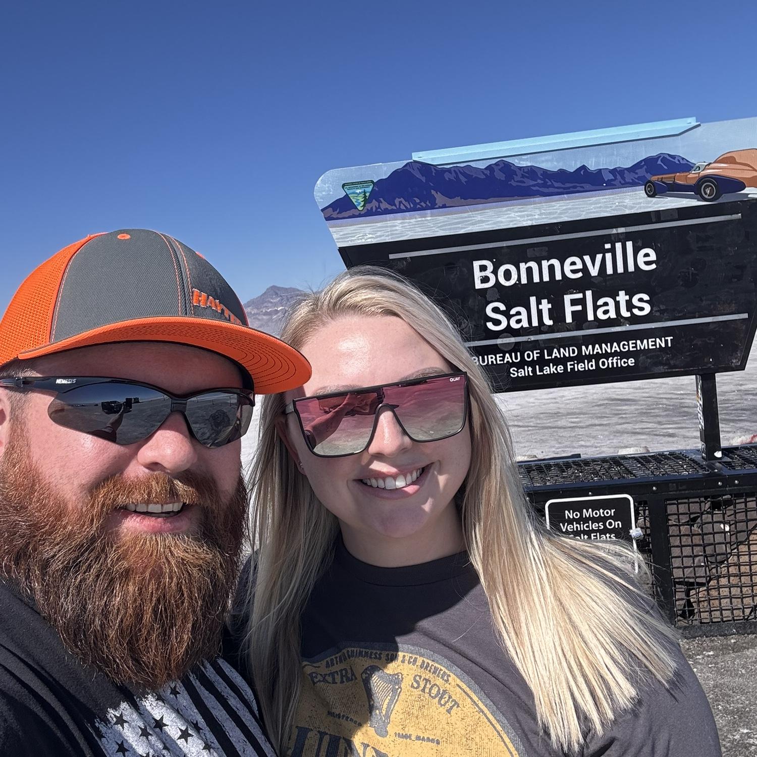 Bonneville Salt Flats in Utah