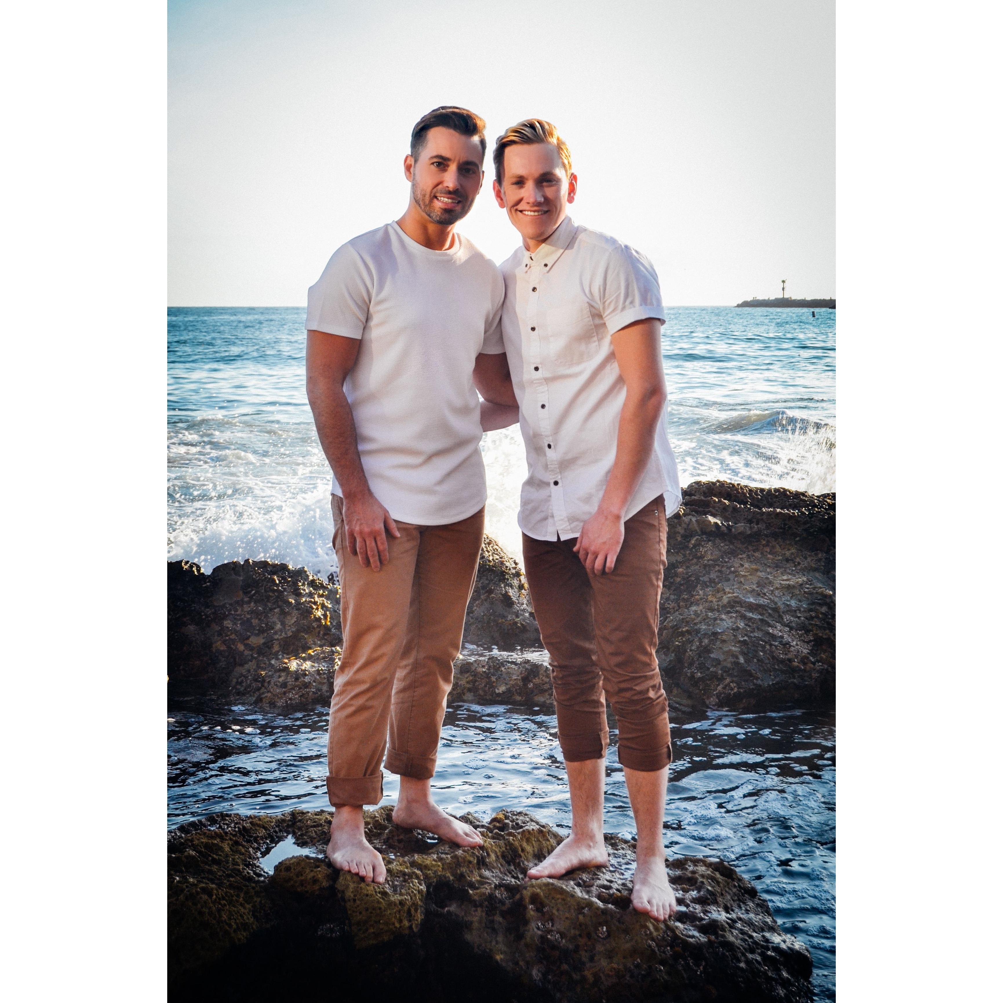 Taken from our engagement photo shoot in Corona Del Mar.