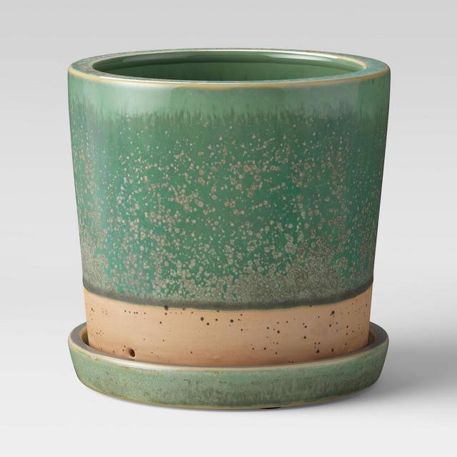 6" Earthenware Planter Green - Smith & Hawken™