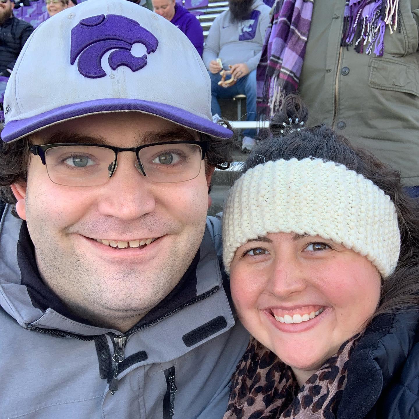 Andy and Alex at a K-State game