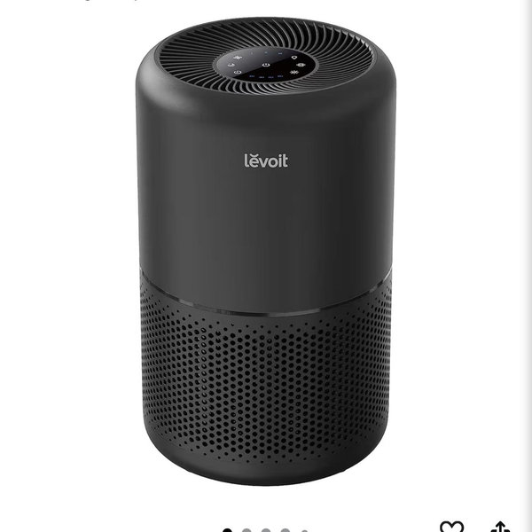 LEVOIT Air Purifier for Home Allergies Pet Hair in Bedroom, Covers Up to 1073 ft² by 56W High Torque Motor, AHAM VERIFIDE, 3-in-1 Filter with HEPA Sleep Mode, Remove Dust Smoke Odor, Core300-P, Black
