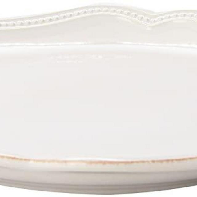 Lenox White French Perle Bead Accent Plate, 1.25 LB