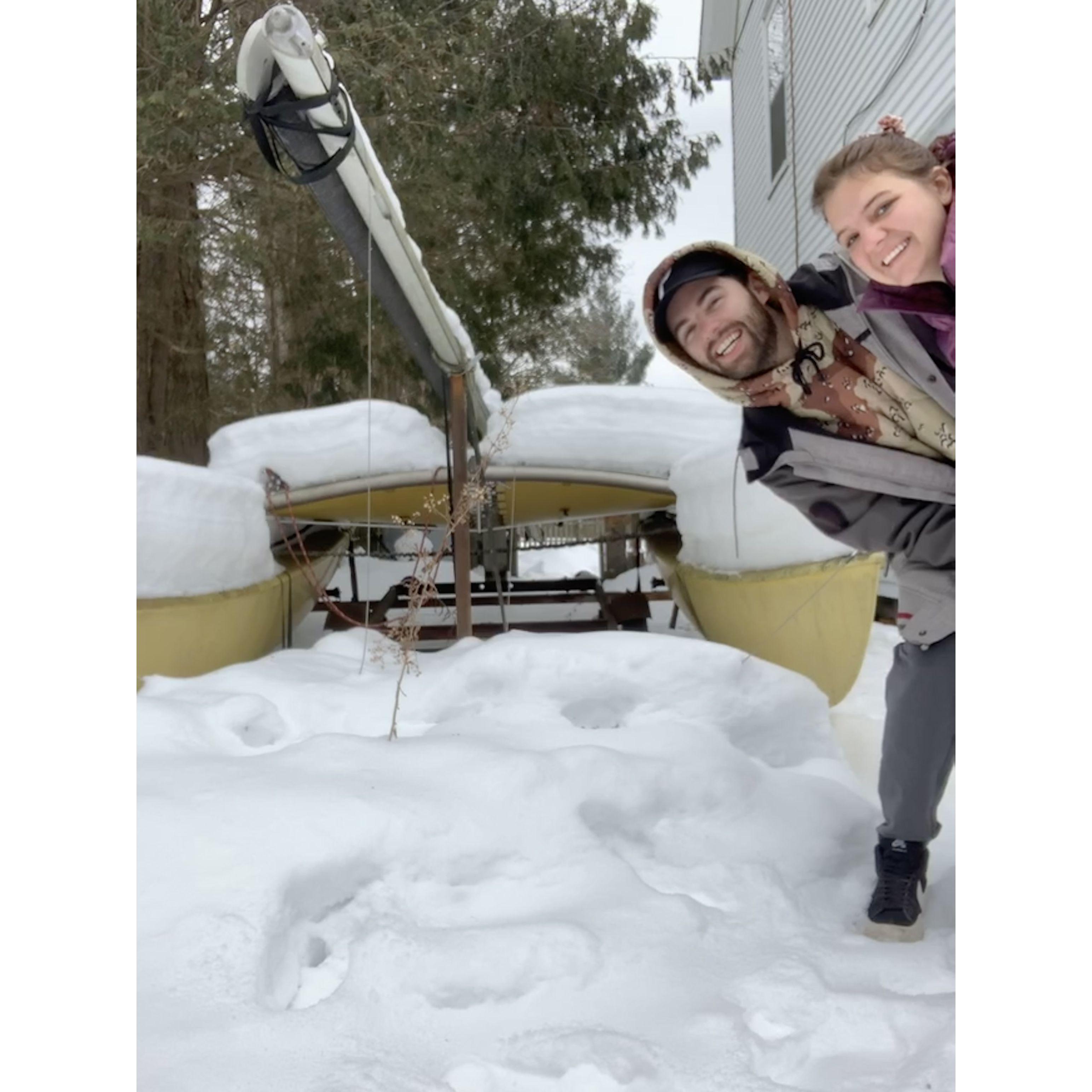 Our first trip to Stowe, VT together.