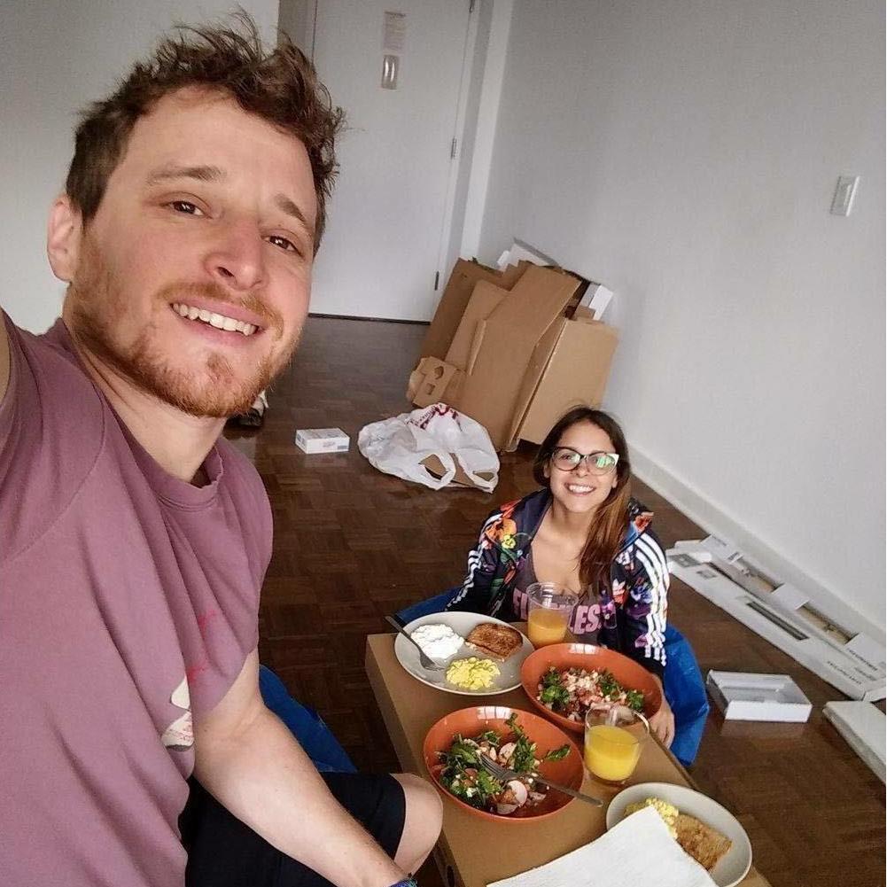 First homemade meal in our First (joint) apartment. #somanyfirsts #Brooklynbabies #wewereneverthesame
