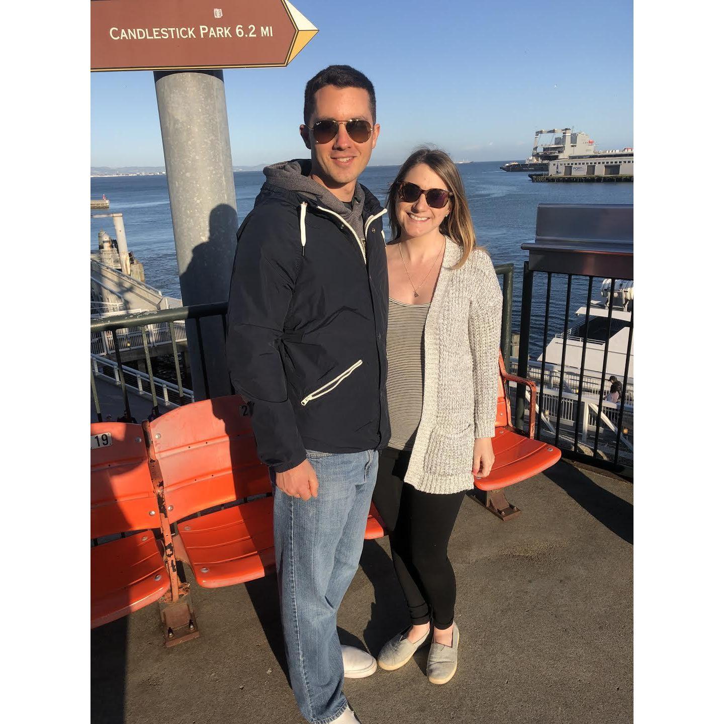 A's game in San Francisco!