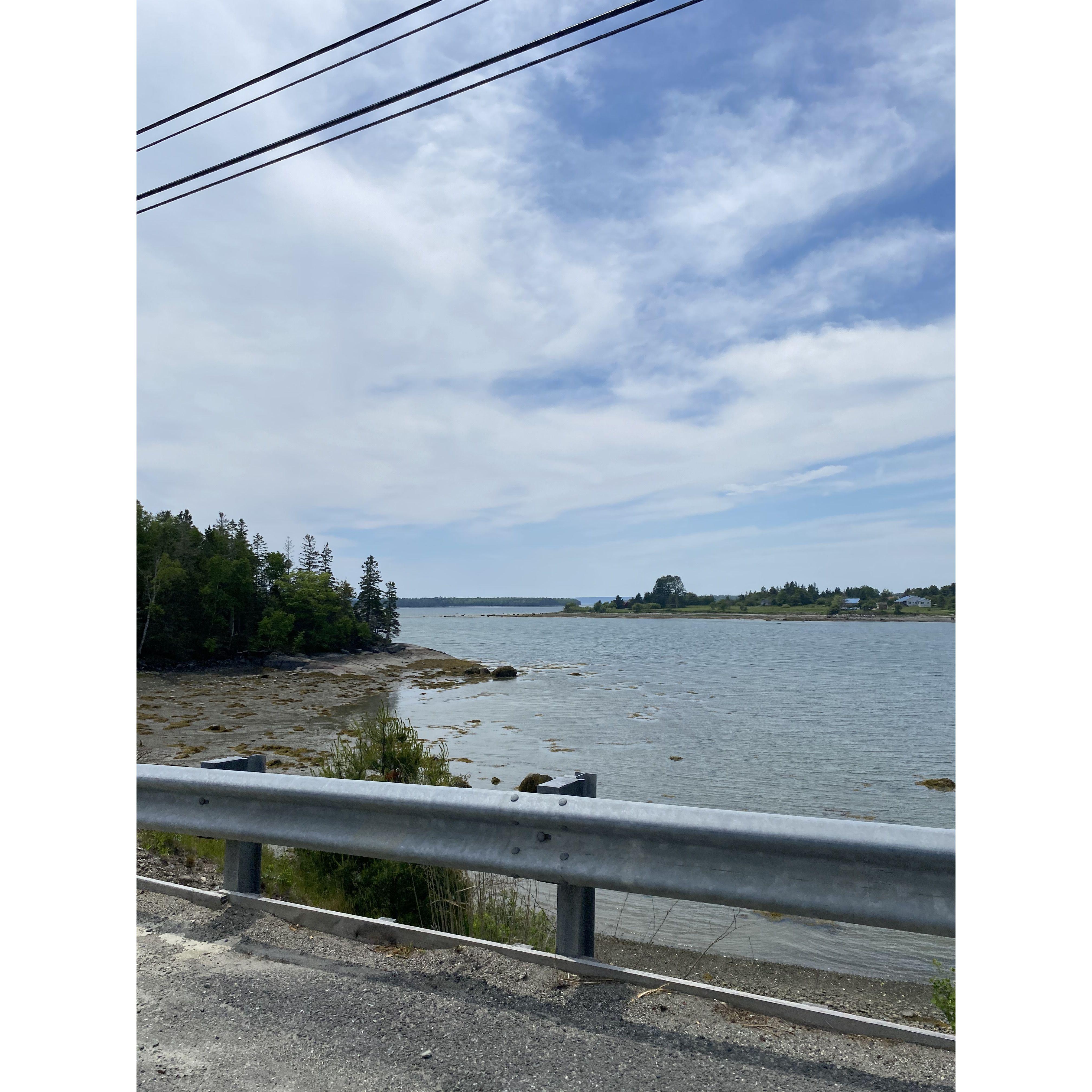 As we drove around the coast (and neared our next secret destination) Karina looked out the window and said "This is so beautiful, I'd love to stay somewhere along the water here someday."