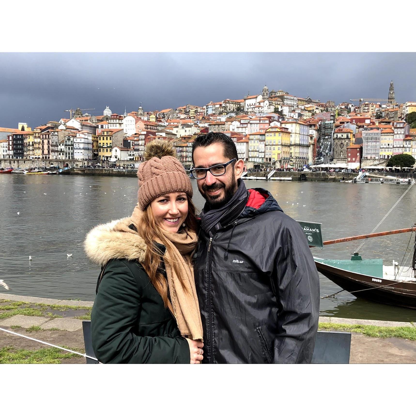 In Porto, Portugal with Alex's parents