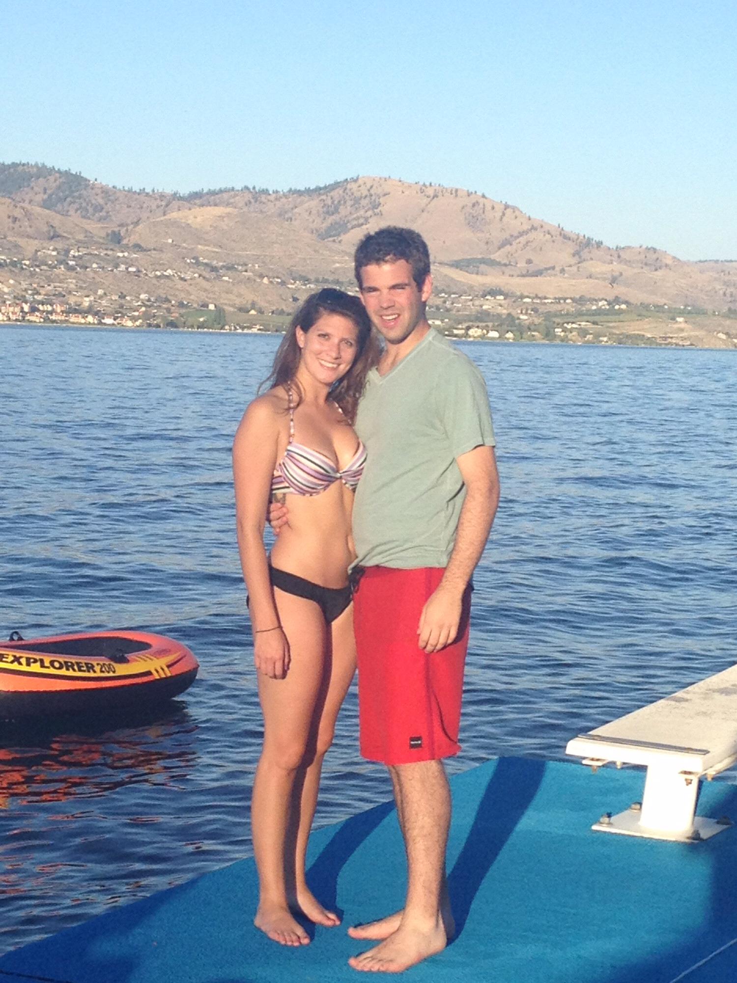 First photo together. Lake Chelan, summer 2015