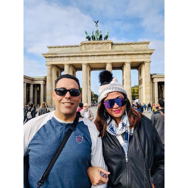 Bradenburg Gate. Berlin's most famous monument.
Berlin, Germany September 2019