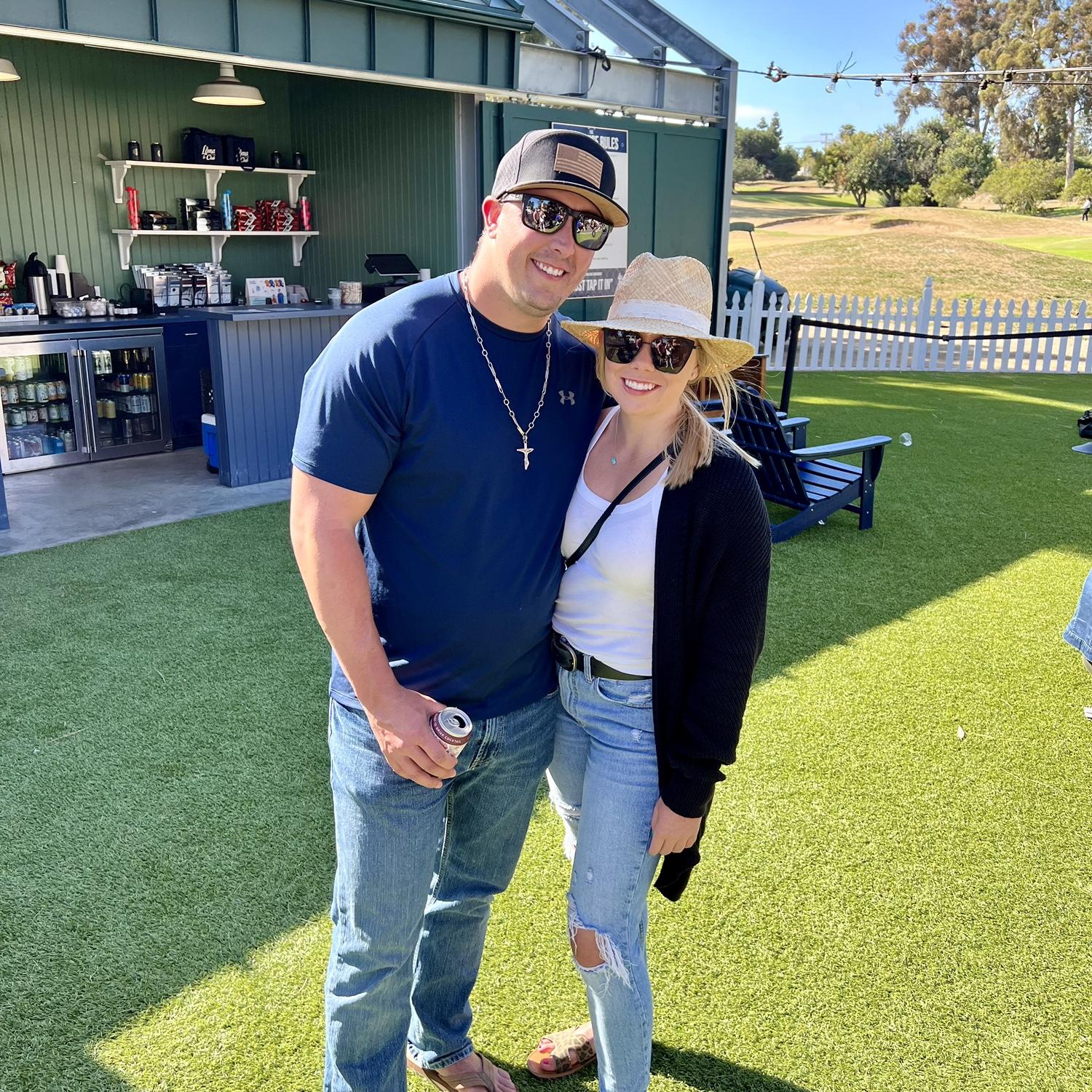 One of our first dates- mini golfing!