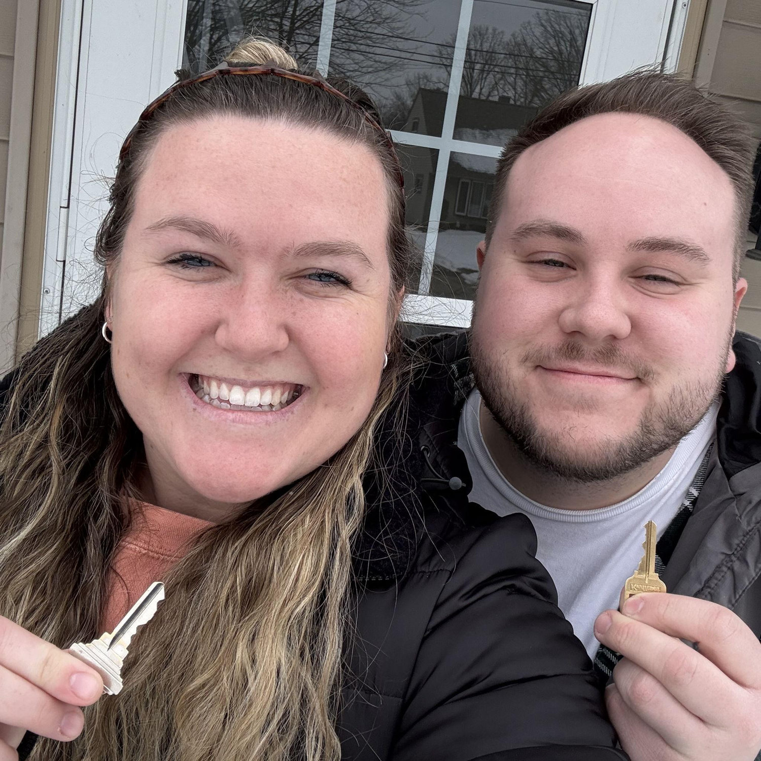 Got the keys to our first home!