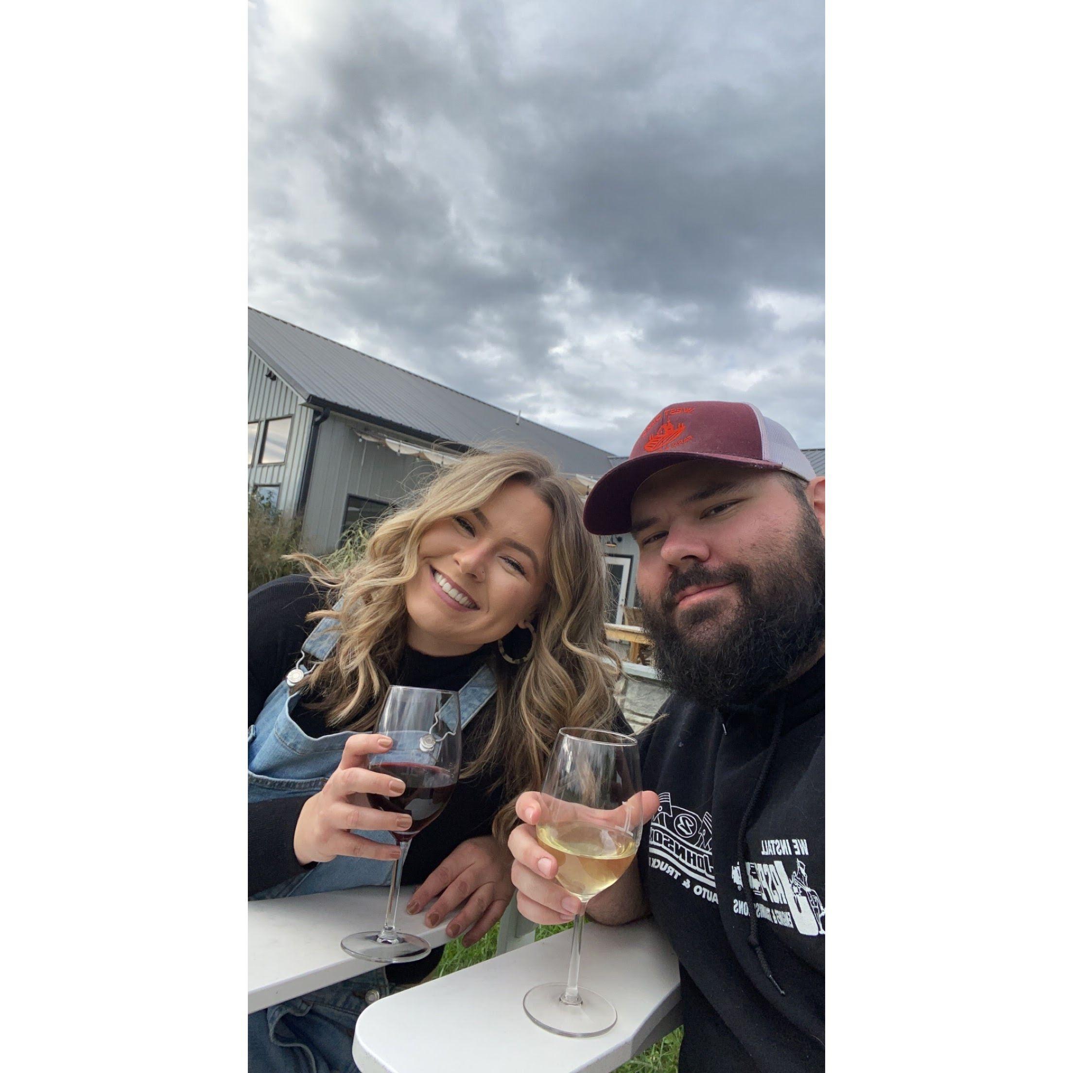 James Charles Winery where our first date was! (not our first date) October 2021