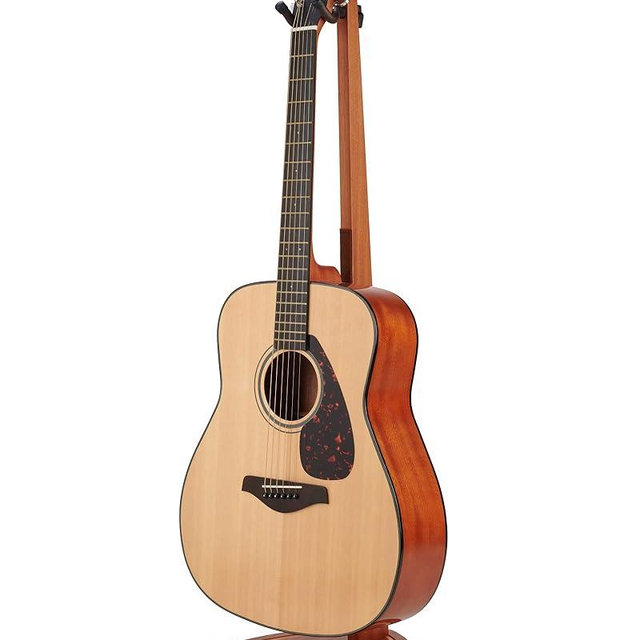 Musbeat Guitar Stand, Mahogany Wood Guitar Stand, Acoustic Guitar Stand Floor for Home Decoration and Studio Display, Electric Guitar Floor Stand for Mandolin, Bass, Guitar Gifts for Men and Women
