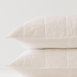 PACT Home Bone Organic Quilted Sham (Standard Size)