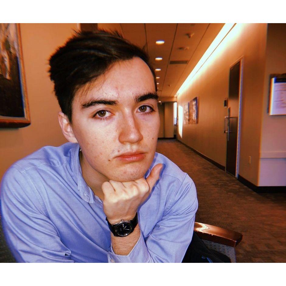 John waiting for an interview at college
