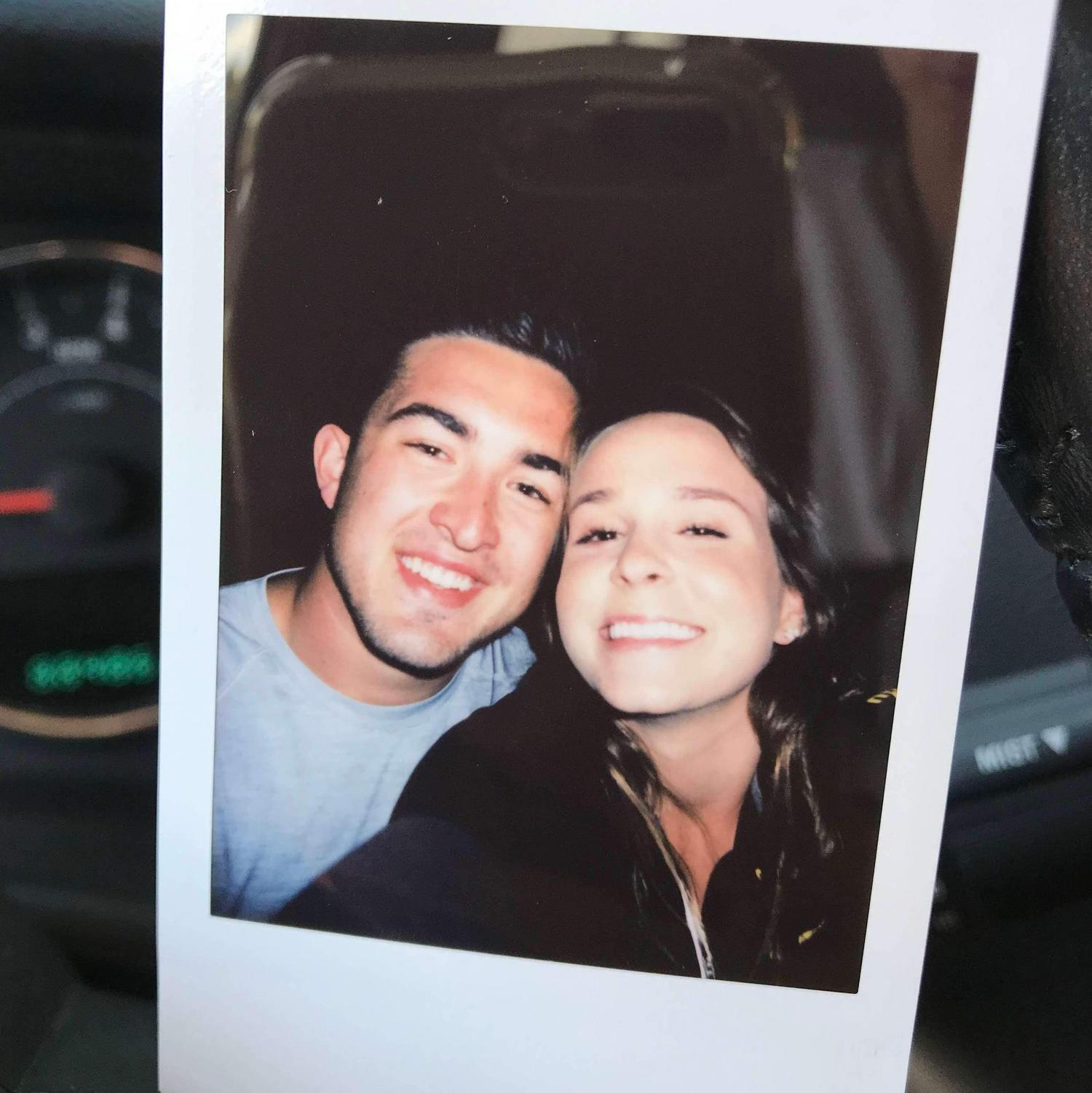Our first photo together. 