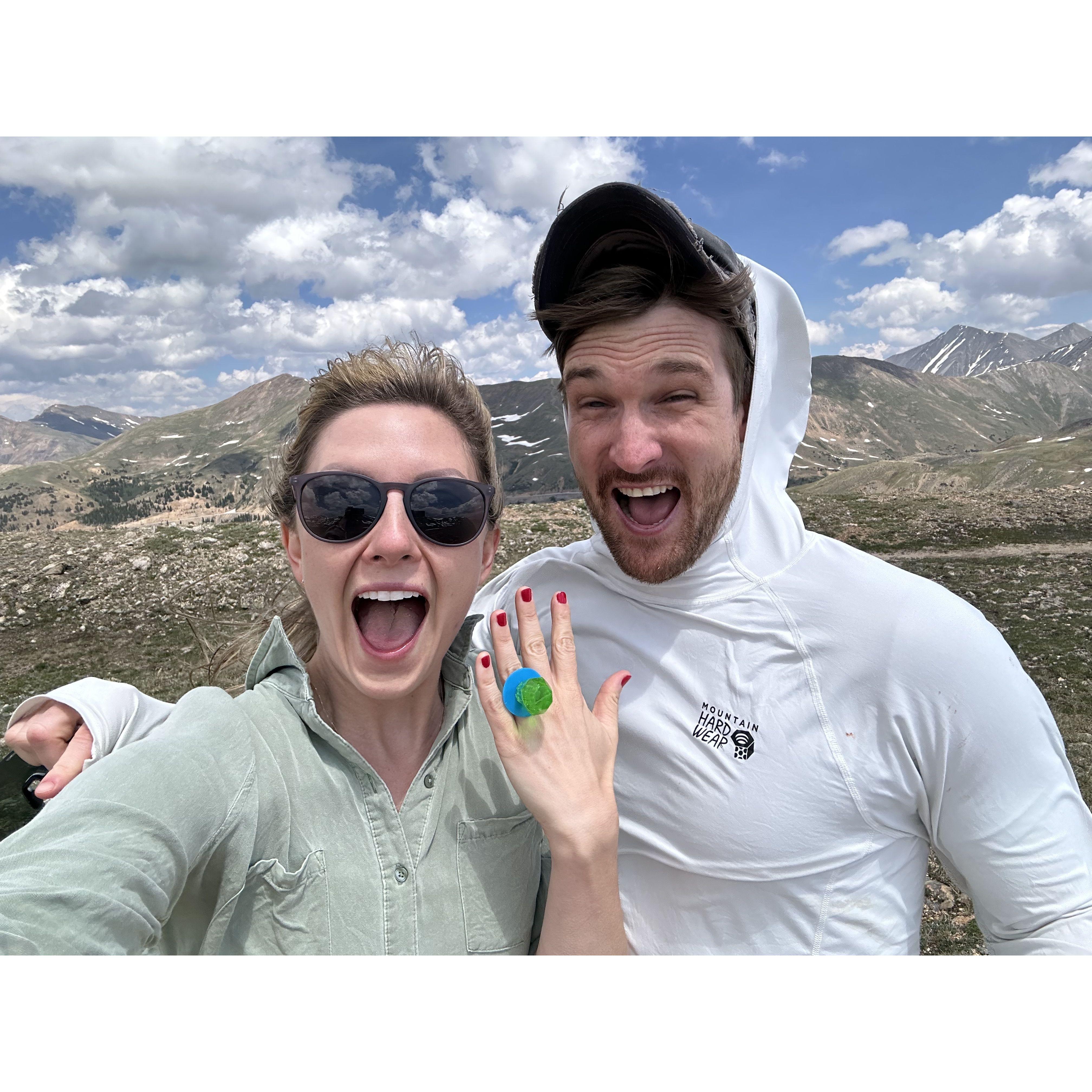 6/28/2024 Ring Pop-posal #5 at Loveland Pass