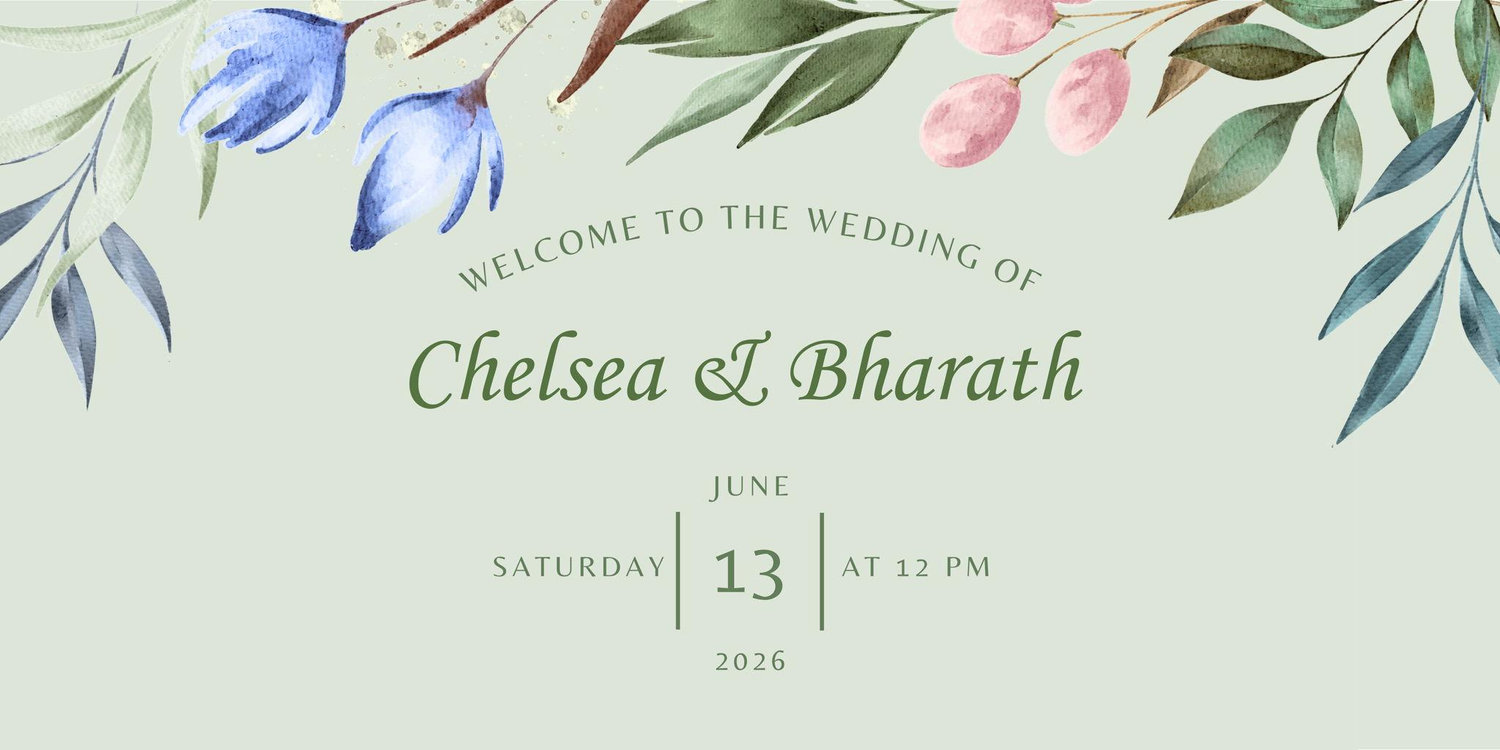 The Wedding Website of Chelsea Bartlett and Bharath Kandikonda