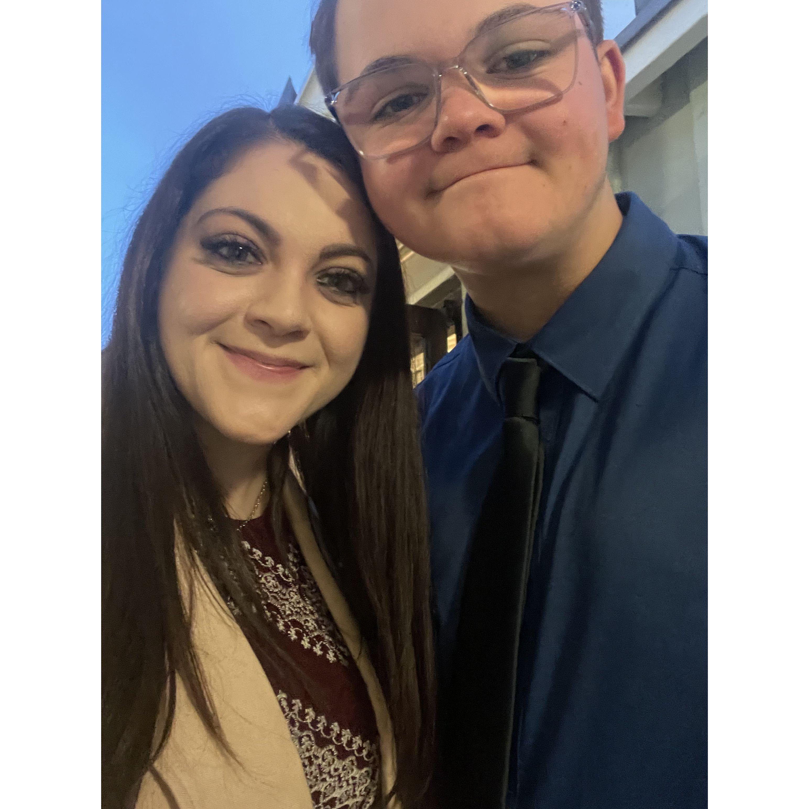 Carissa and her brother Caden